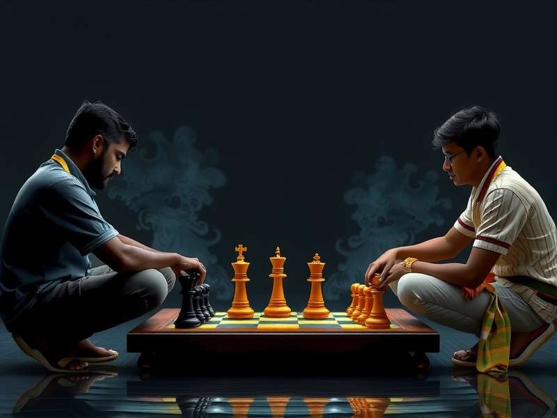 अरीमा और शतरंज बोर्ड गेम की तुलनात्मक छवि