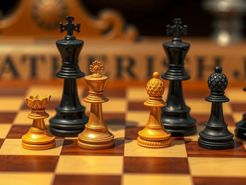 Arimaa Chess Board with Pieces