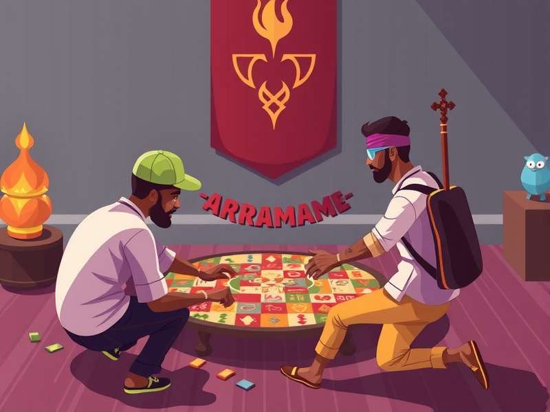 Arimaa बोर्ड गेम सेटअप और टुकड़े