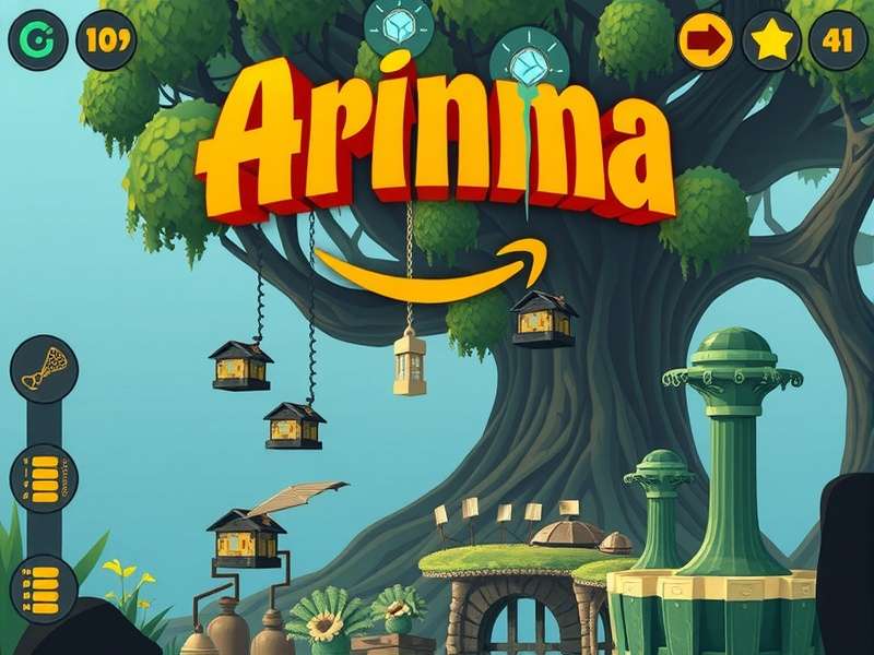 A detailed Arimaa game board setup showing pieces in mid-game positions