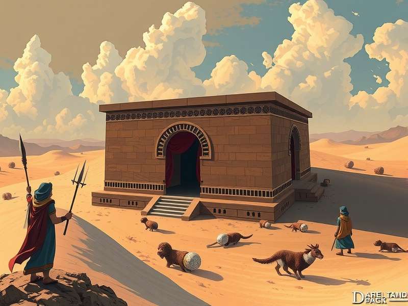 Ancient strategic board game pieces on a wooden map